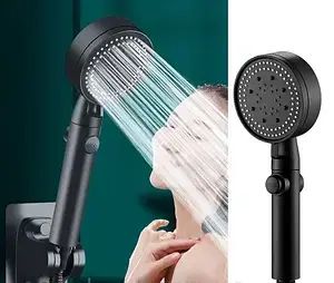 Насадка лійка для душу високого тиску 4 режими з кнопкою включення SHOWER AA1-4 | Зображення 2
