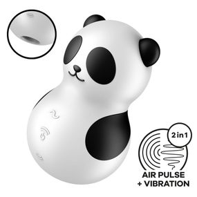 Вакуумний стимулятор з вібрацією Satisfyer Pocket Panda, 12 режимів вібрації, 11 рівнів вакууму