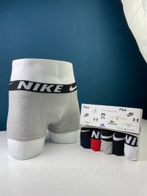 Комплект трусов Nike, подарочный набор боксеров Найк в коробке на 2-5 штук, трусы Найк для настоящих мужчин 3,