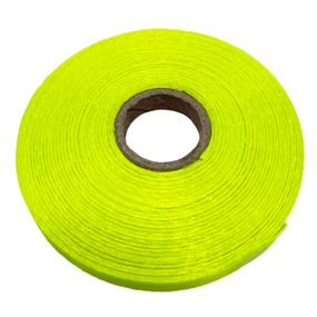 Атласная лента для рукоделия АБ-127, 0,6 см x 23 м, лимонный неон