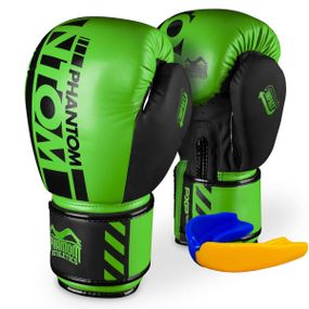 Боксерські рукавиці Phantom APEX Neon Green 12 унцій (капа в подарунок)