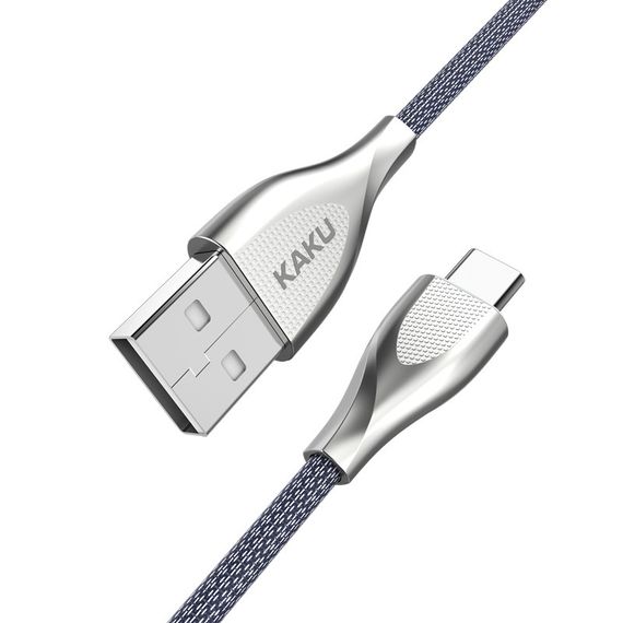 USB кабель Kaku KSC-038 USB - Type-C 1m - Silver | Зображення 1