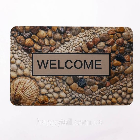 Килимок придверний Welcome Form 58х38 см — діатомітовий вологопоглинальний килимок у передпокій HP-42-39