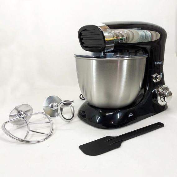 Планетарний комбайн Rainberg RB-8081, Міксер вдома, Потужний міксер, Комбайн тістоміс, Міксери PU-830 з чашею | Зображення 1