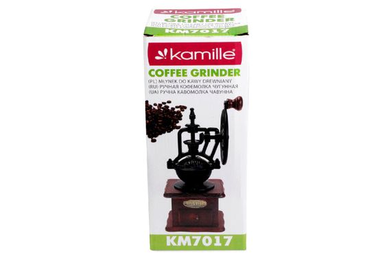 Кофемолка ручная Kamille - 265 мм чугунная | Зображення 1