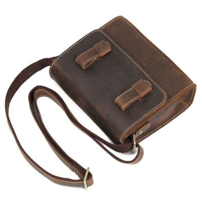 Сумка Vintage Чоловіча у вінтажній шкірі Коричнева (14980) | Зображення 7