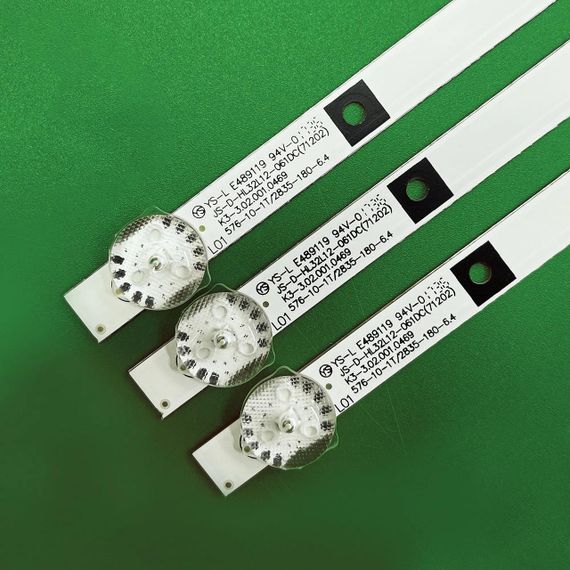 LED підсвітка TV 32" JS-D-HL32L12-061DC(71202) K3-3.02.001.0469 576-10-1T/2835-180-6.4 3шт. | Зображення 1