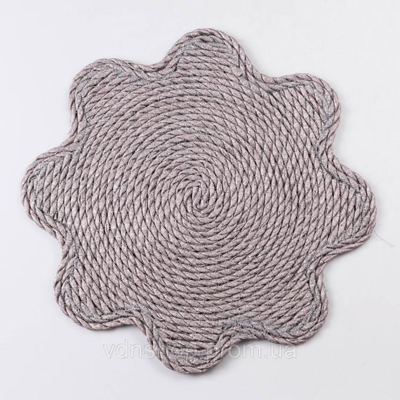 Серветка сервірувальна на стіл Ø38 (см) під тарілки і столові прибори Сірий HP-35-1G