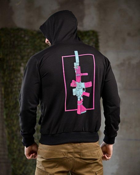 Мілітарі худі колір чорний ПП7876