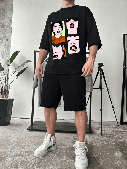 Комплект футболка/шорти ДТФ-петля