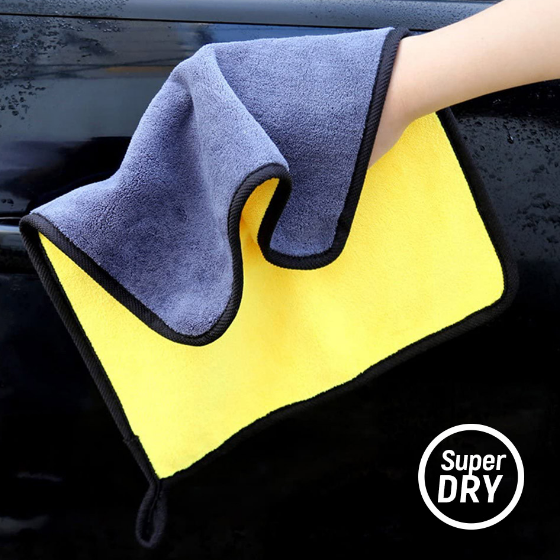 Серветка з мікрофібри для авто 50*60см 800г/м жовтий/сірий Super Dry ColorWay | Зображення 2