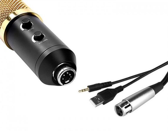 Конденсаторный студийный микрофон VGS M-800U PRO-MIC со стойкой и ветрозащитой | Зображення 2