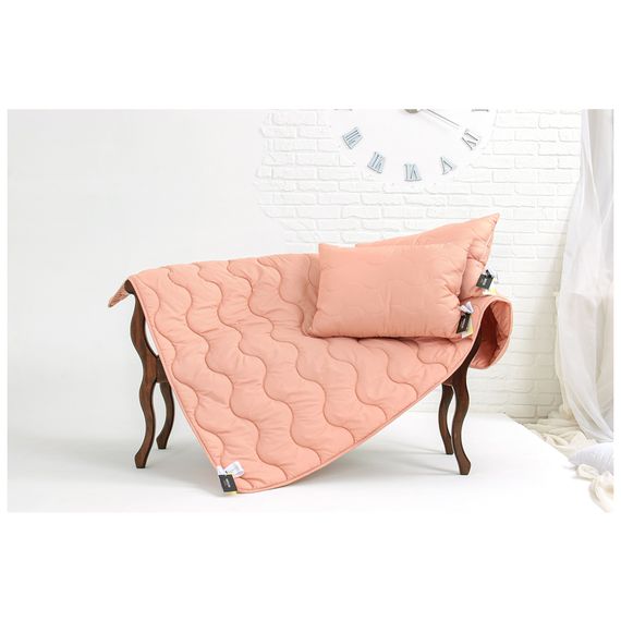 Ковдра MirSon антиалергенна EcoSilk всесезонна №1730 Eco Light Coral 140x205 см (2200003710076) | Зображення 2