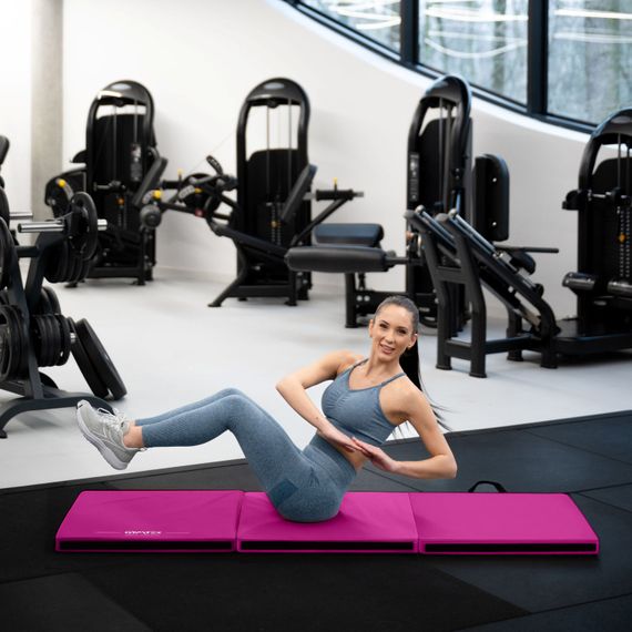 Мат гимнастический жесткий Gymtek 5см розовый | Зображення 1