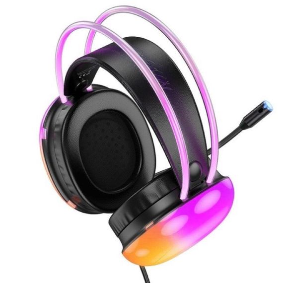 Навушники HOCO W109 Plus Rich USB7.1 channel gaming headphones Black | Зображення 2