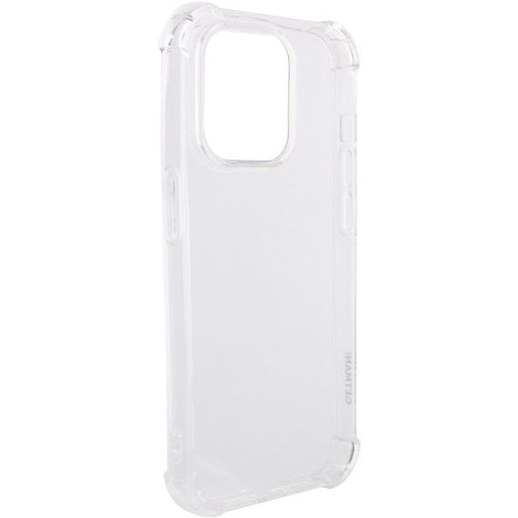 TPU чохол GETMAN Ease logo посилені кути для Apple iPhone 16 Pro Max (6.9") Безбарвний (прозорий) | Зображення 3