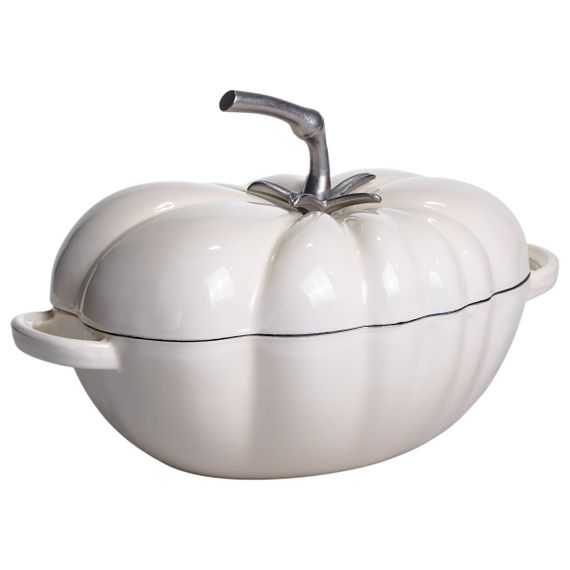 Каструля чавунна емальована Iron Tomato 2,5 л, білий Yiwu HP-FLG-20 BEIGE | Зображення 5