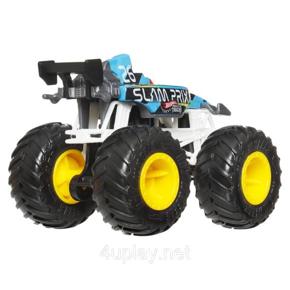 Подарочный набор 2 монстр-трака Хот Вилс Оригинал Hot Wheels Monster Trucks Slam Prix Vs Dodge Charger | Зображення 3