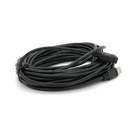 Дата кабель USB 2.0 AM/AF 10.0m ferrite black Voltronic (YT-AM/AF-10BL) | Зображення 1