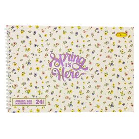 Альбом для малювання A4 АП-0306-6, 24 аркуші, пружина збоку