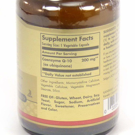 Коэнзим Solgar Vegetarian CoQ-10 200 mg 30 Veg Caps | Зображення 1
