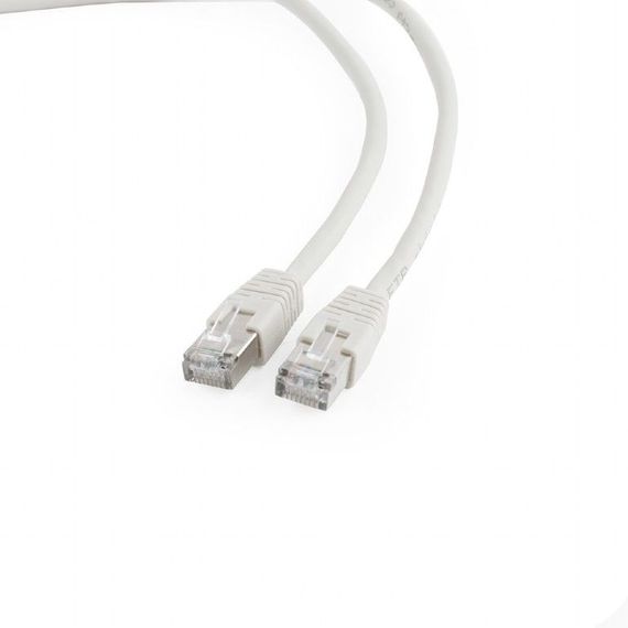 Патч корд Cablexpert PP6-5M/R, FTP, категорія. 6, литий,  50u" штекер із фіксатором, 5 м, сірий | Зображення 1
