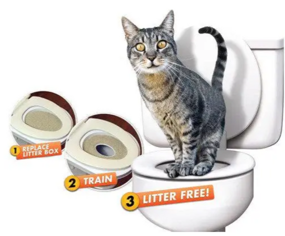 CitiKitty Котячий туалет, Накладка на унітаз для котів   знижка | Зображення 4