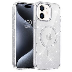 Чехол TPU Eclipse Sparkle (MagFit) для Apple iPhone 11 (6.1") Clear