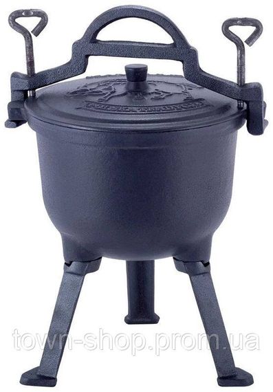 Казан чугунный Kamille Camping 10л, на ножках KM-4802V | Зображення 2
