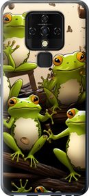 Чехол на Tecno Camon 16 SE CE7j Жабки "5656u-2398-17620"