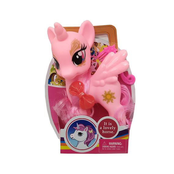 Игровая фигурка "Единорог" с крыльями  Bambi HR191  Розовый