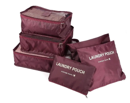 Набор органайзеров для вещей Laundry Pouch, 6 сумочек на застежках | Зображення 3