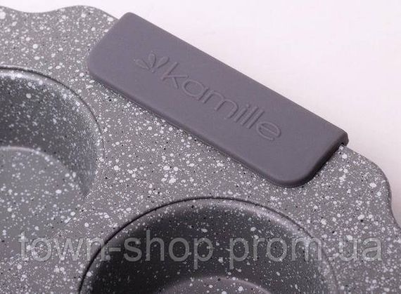 Форма для выпечки кексов Kamille Marble 30х18см, 6 ячеек KM-6038 | Зображення 6