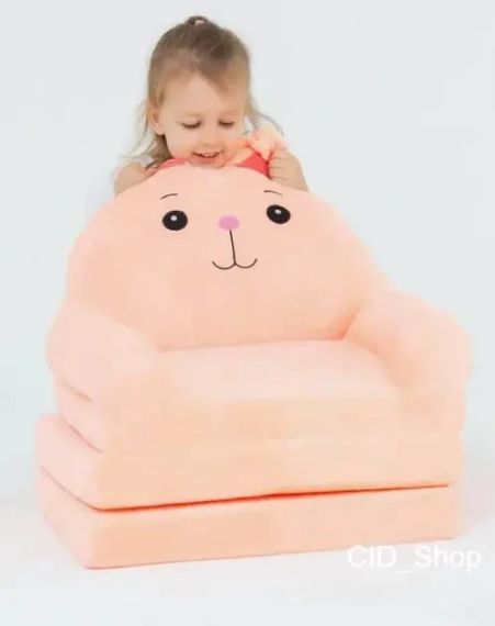 Мягкое детское кресло плюшевое, мягкое кресло-кровать для детей | Зображення 6