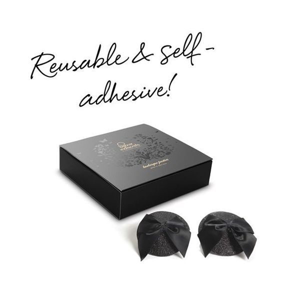 Пестіс Bijoux Indiscrets Burlesque pasties GLITTER and BOW | Зображення 4