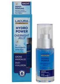 Увлажняющий ночной гель для лица Lacura Hydro-Power Hyaluron Gel Overnight Jelly 30 мл