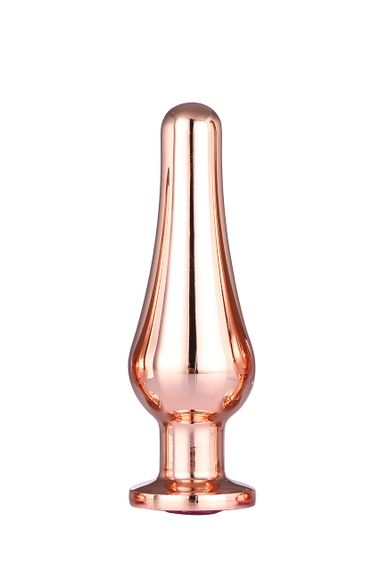 DT21827 Анальная пробка конической формы Dream Toys GLEAMING LOVE ROSE GOLD PLEASURE PLUG M sexstyle | Зображення 1