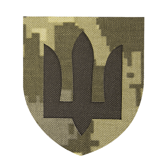 Шеврон Camotec ЗСУ Сухопутні війська (7*8) Піксель (9061)