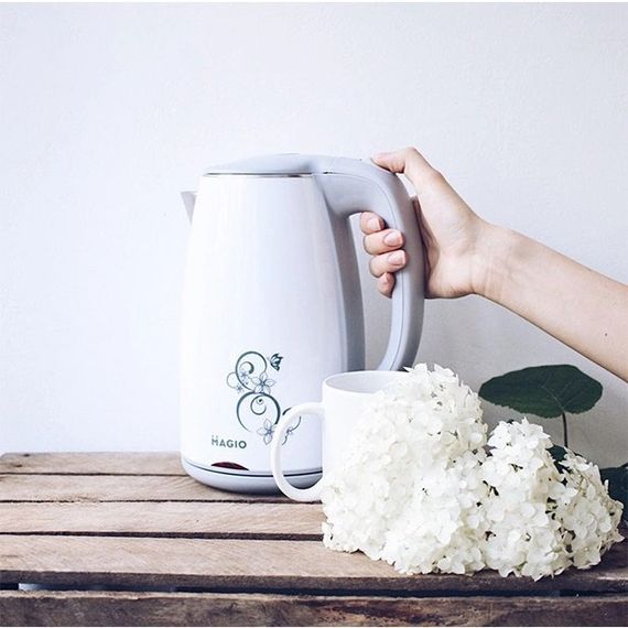 Електрочайник MAGIO MG-512, 1.7 л 1650 Вт, стильний електрочайник, чайник електро, чайник дисковий | Зображення 2