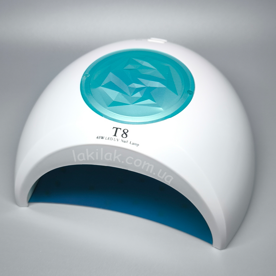 Лампа для ногтей SUN T8 65W бело-бирюзовая (с функцией понижения мощности)