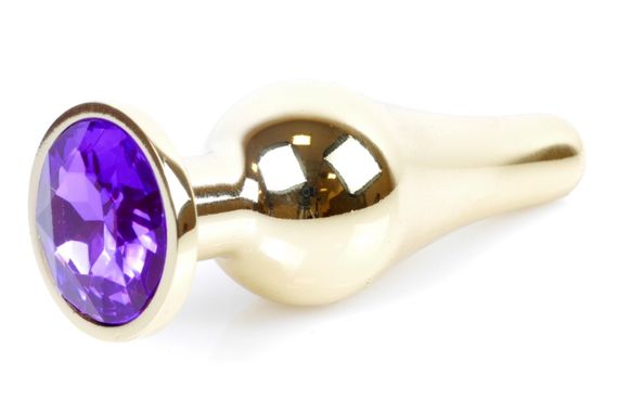 Анальний затор Boss Series - Jewellery Gold BUTT PLUG Purple, BS6400070 Sex Aura | Зображення 2