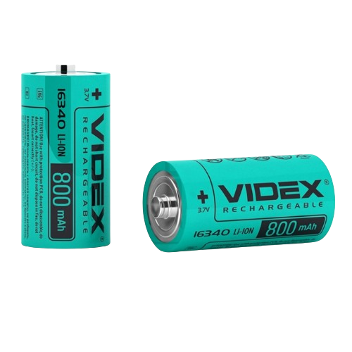Акумулятор 16340 800mAh без захисту (пл-1шт) Videx