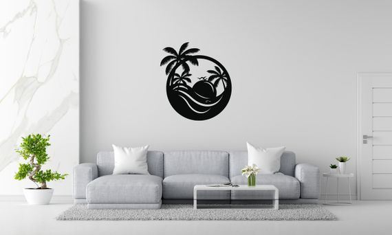 Панно декоративне картина на стіну Морський пейзаж LED підсвітка 410х450 acr-p000055 | Зображення 2