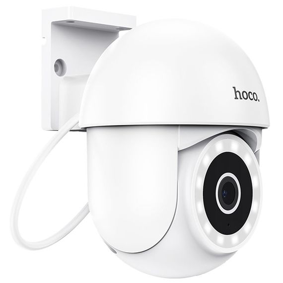 Камера відеоспостереження Hoco D2 outdoor PTZ HD White | Зображення 1