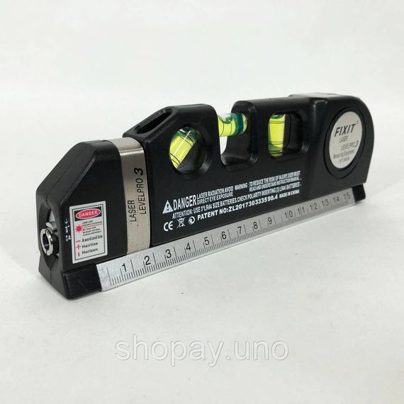 Лазерный нивелир Laser Level Pro 3, Лазерный отвес, Нивелир строительный для стяжки QT-56 | Зображення 3