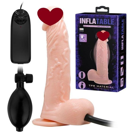 Вібратор на присосці, що розширюється INFLATABLE, BW-008067AQ Sex Aura