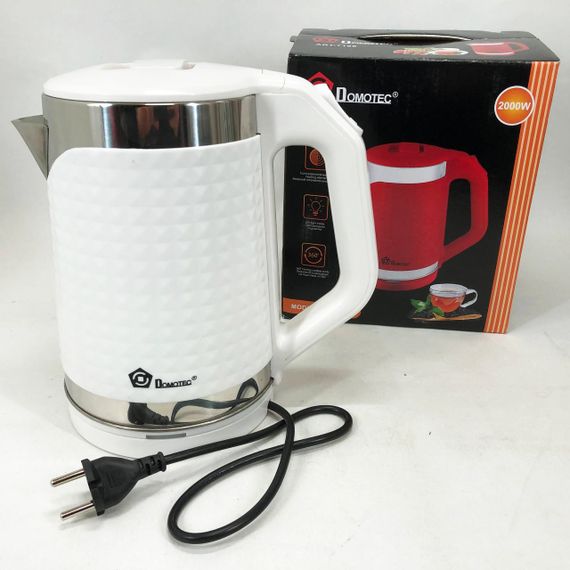 Електрочайник відмінний Domotec MS-5027 2000 Вт 2.2 л, Потужний електричний чайник IR-80 | Зображення 2