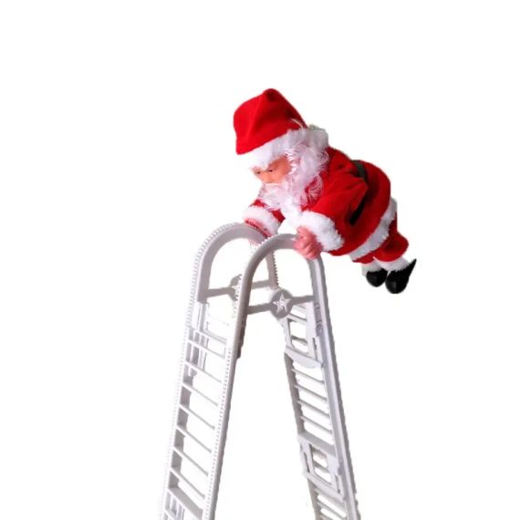 Іграшка Санта-Клаус, на сходах / новорічна іграшка | Зображення 1