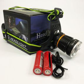 Налобная лампа, Налобный фонарь с удобным ремешком для головы, Мощный налобный LED фонарь KV-60