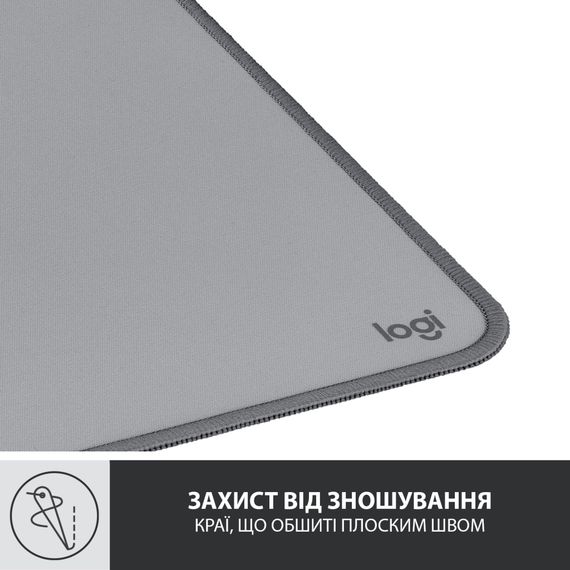 Килимок для мишки Logitech Desk Mat Studio Series Mid Grey (956-000052) | Зображення 5